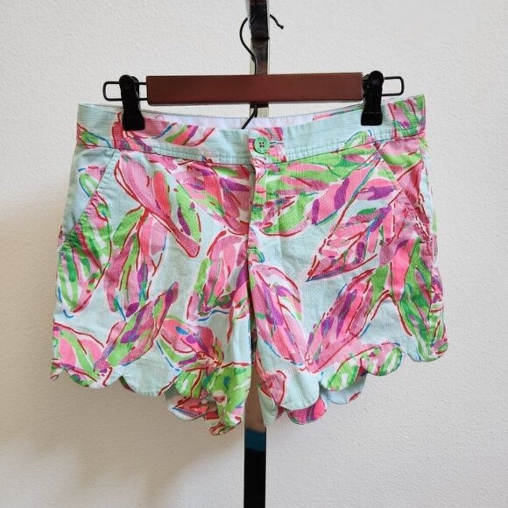 Lilly Pulitzer In The Vias Buttercup Shorts Women's Size 0